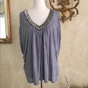 Nu by Mark Anthony Cold Shoulder Top